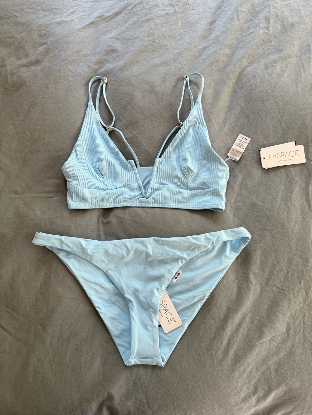L*Space Siren Camacho Bikini Set Sky Blue
